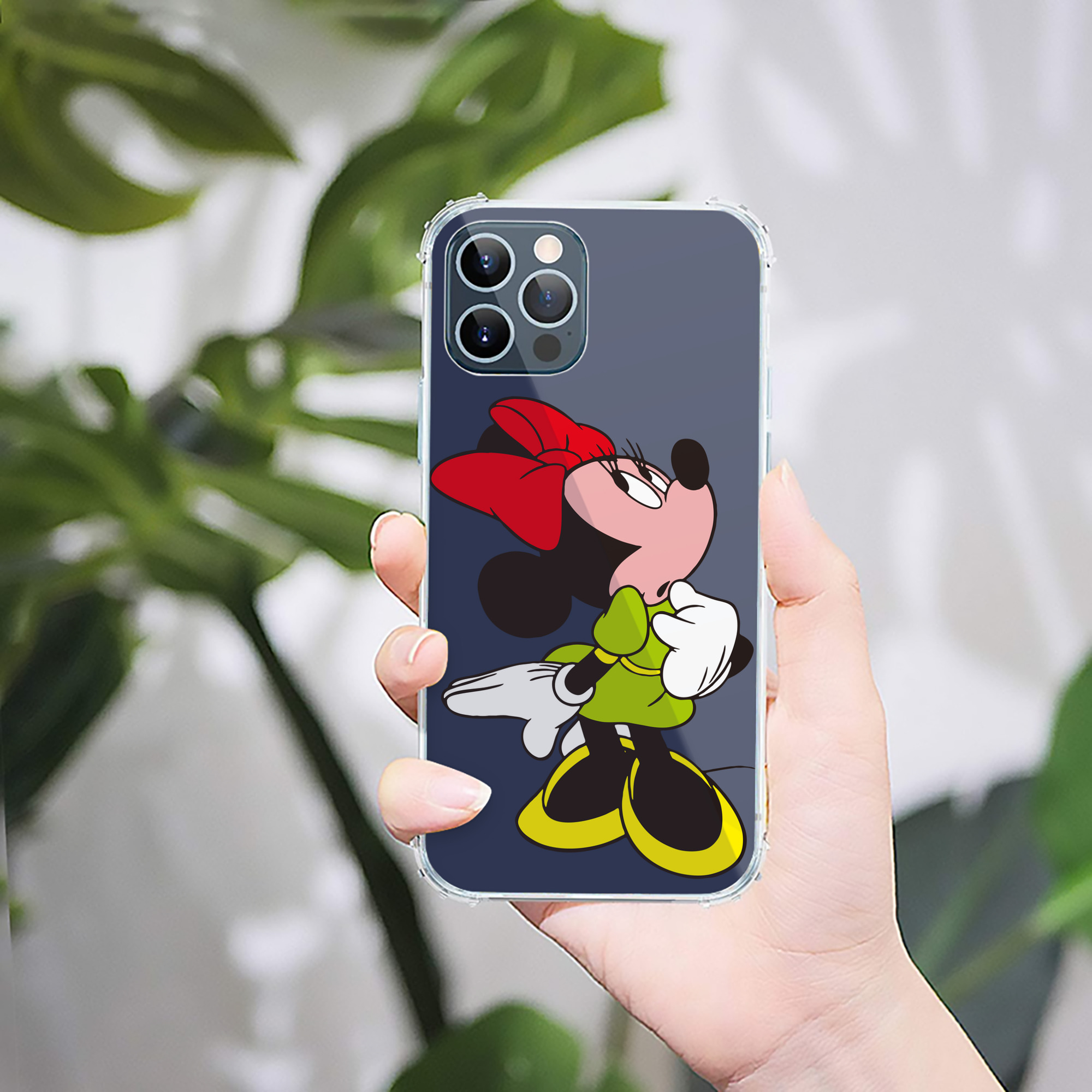 （画像用） ミッキーマウス Mickey Mouse 【iPhone 12シリーズ対応】透明スマホケース（クリアソフトケース）